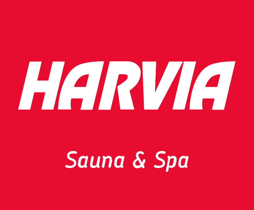 Logo af den finske producents Harvia